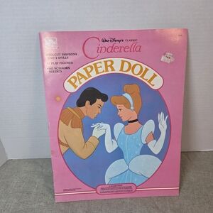 Disney Cinderella Paper Doll Set - Pink and Blue NEW All INTACT!